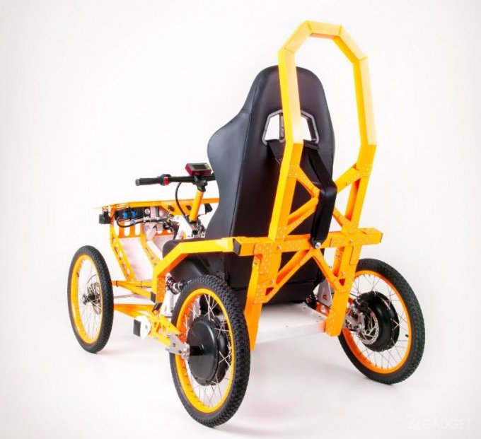 A stroller has been created to conquer off -road with little mobility (5 photos + video)