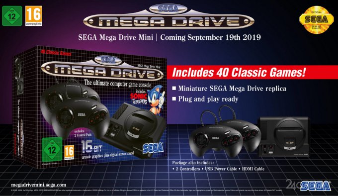 Ретро-консоль Sega Mega Drive Mini получит 40 предустановленных игр (5 фото)