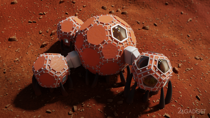 NASA выбрало лучшие жилища для колонизации Марса (3 фото + 3 видео)