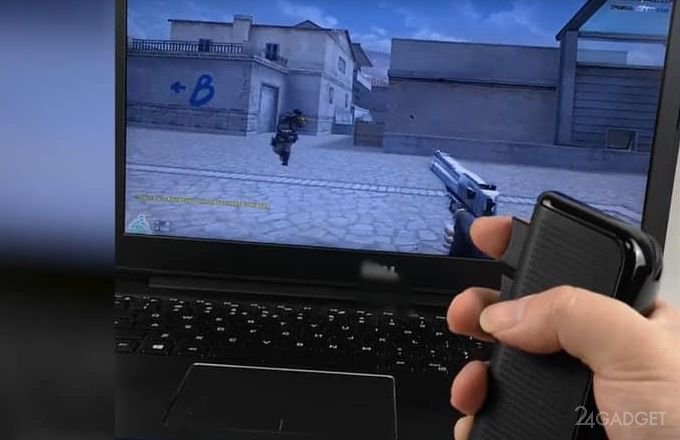 Игровая мышка-джойстик Ragnok Mousegun имитирует пистолет (6 фото + видео)