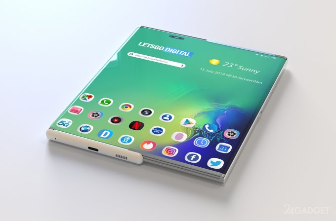 В Samsung готують смартфон з розширюваним дисплеєм (6 фото)