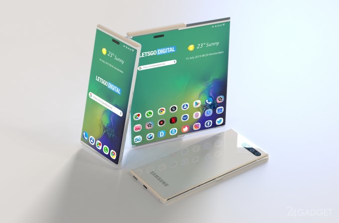 В Samsung готують смартфон з розширюваним дисплеєм (6 фото)