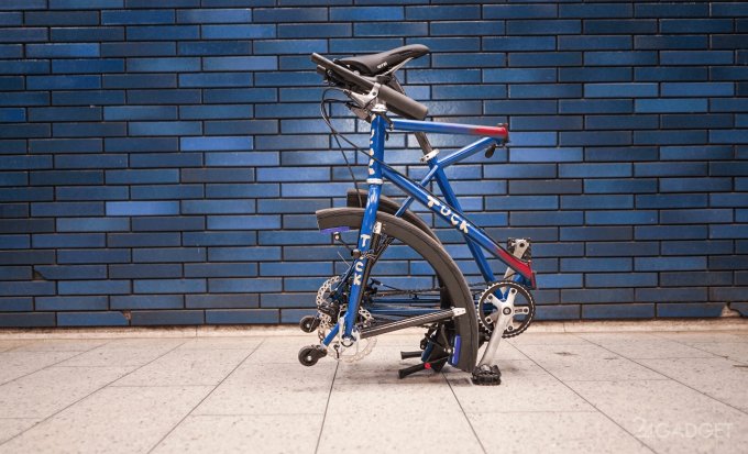 Tuck Bike – велосипед со складывающимися колесами (2 фото + видео)