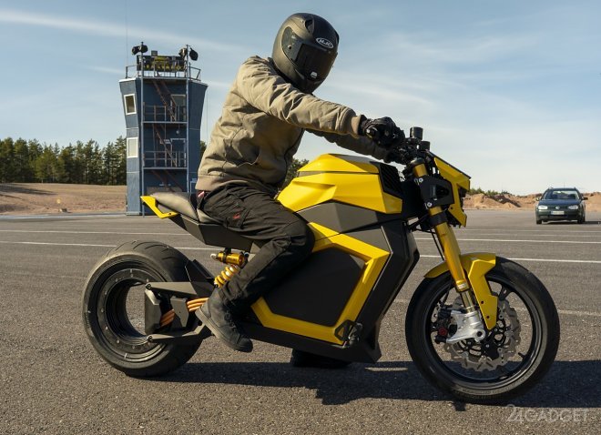 Verge начала продажу электромотоцикла с задним безосевым колесом (2 фото + видео)