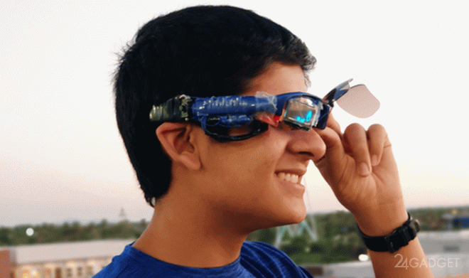 Смарт очки юного изобретателя из США аналогичны очкам Железного человека (видео)