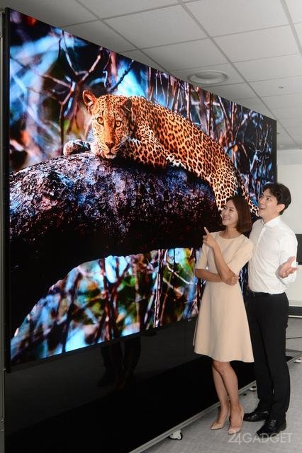 LG представил самый большой телевизор с диагональю 163 дюйма, технологией MicroLED и 4K (5 фото)