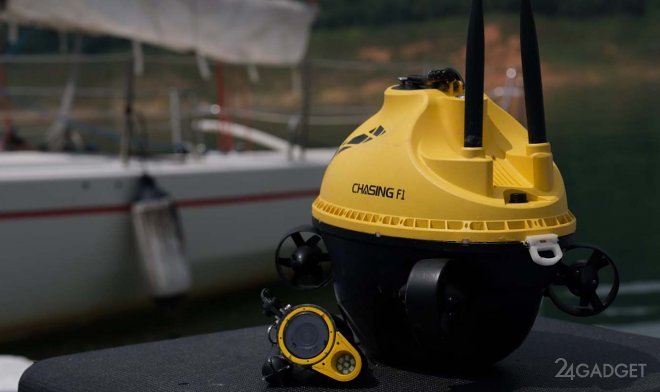 Дрон Chasing F1 позволит рыбакам отслеживать добычу под водой (3 фото + видео)