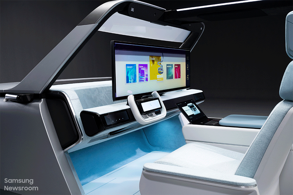 Представлена система умной кабины автомобиля Samsung Digital Cockpit 2021 (5 фото + видео)