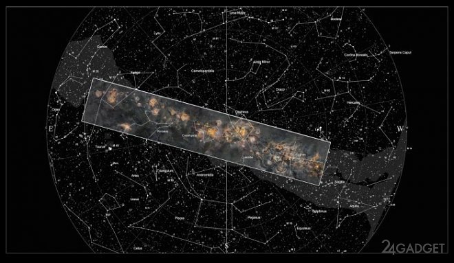Финский фотограф потратил 12 лет и 1250 часов экспозиции на создание мозаичного фото Млечного Пути (3 фото)