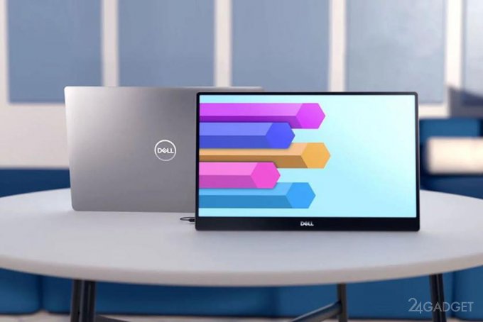 Dell презентовала портативный монитор, который можно использовать с ноутбуком 