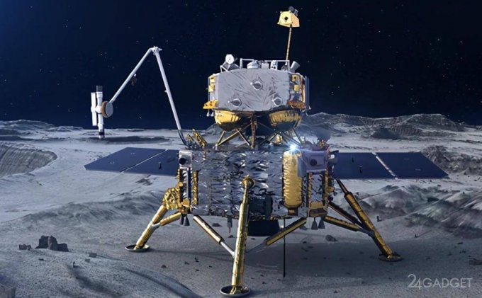 Китайский аппарат «Чанъэ-5» уже добывает кислород на Луне