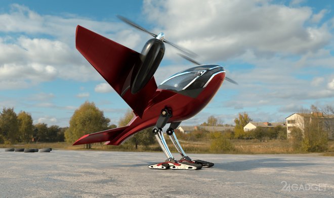 Представлена концепция птицеобразного летательного аппарата с вертикальным взлетом (3 фото + видео)