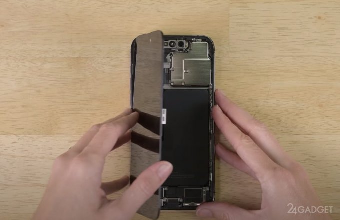 В iFixit разобрали iPhone 14 без сим-карты и обнаружили место под сим-карты (2 фото  видео)