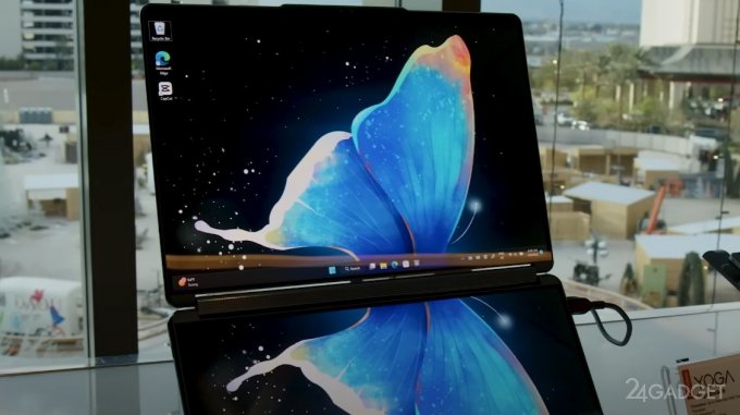 Lenovo представила ноутбук с двумя экранами – YogaBook 2023 (4 фото + видео)