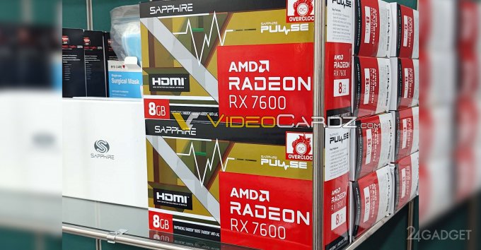 Radeon RX 7600 ещё не анонсировали но уже завезли в магазины