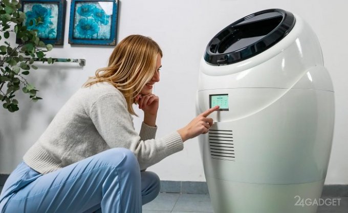 Компактная стиральная машинка без шлангов и подключения к водопроводу (2 фото + видео)
