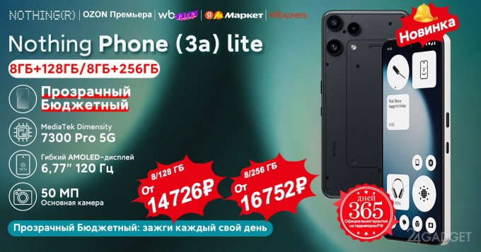 Компания Nothing представила самый бюджетный смартфон в линейке Phone (3)