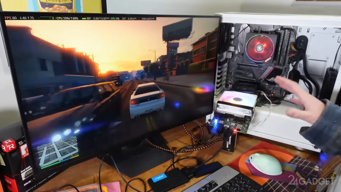 Блогер собрал бюджетный игровой ПК на базе процессора от PS5 (3 фото + видео)