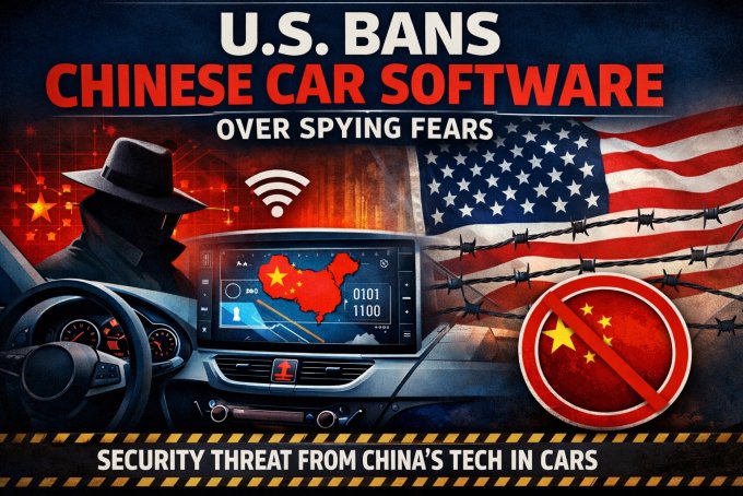 Китайское ПО для автомобилей будет запрещено в США из-за опасений по поводу шпионажа