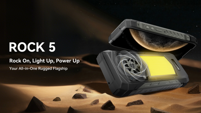 Blackview ROCK 5  защищённый флагман с фонарём 348 люмен, Hi-Fi динамиком 5 Вт и защитой IP68/IP69K